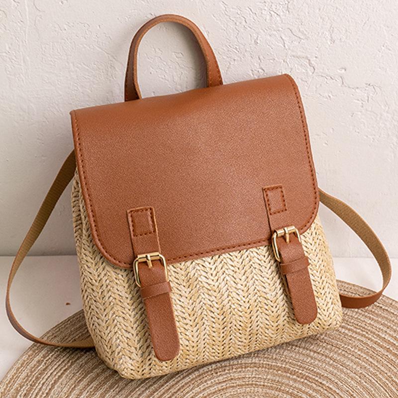 

2025 New Style Women s Fashion Handbag & Casual Backpack 18cm x 8cm x 18cm коричневый