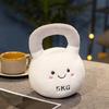 Spielerisches ÜbungswurfkissenSpielzeug Weicher Plüsch Kettlebell Sensorische Entwicklung Babygeschenk Weiß