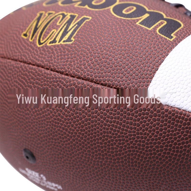 Rutschfester, verschleißfester PU American Football, Olivbraun, Größen 3, 6, 9