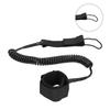 Surfboard Leash Stand Up Paddle Board Leg Ankle Rope Surfing Protection Safety Guard for Flatwater PaddlingBlack