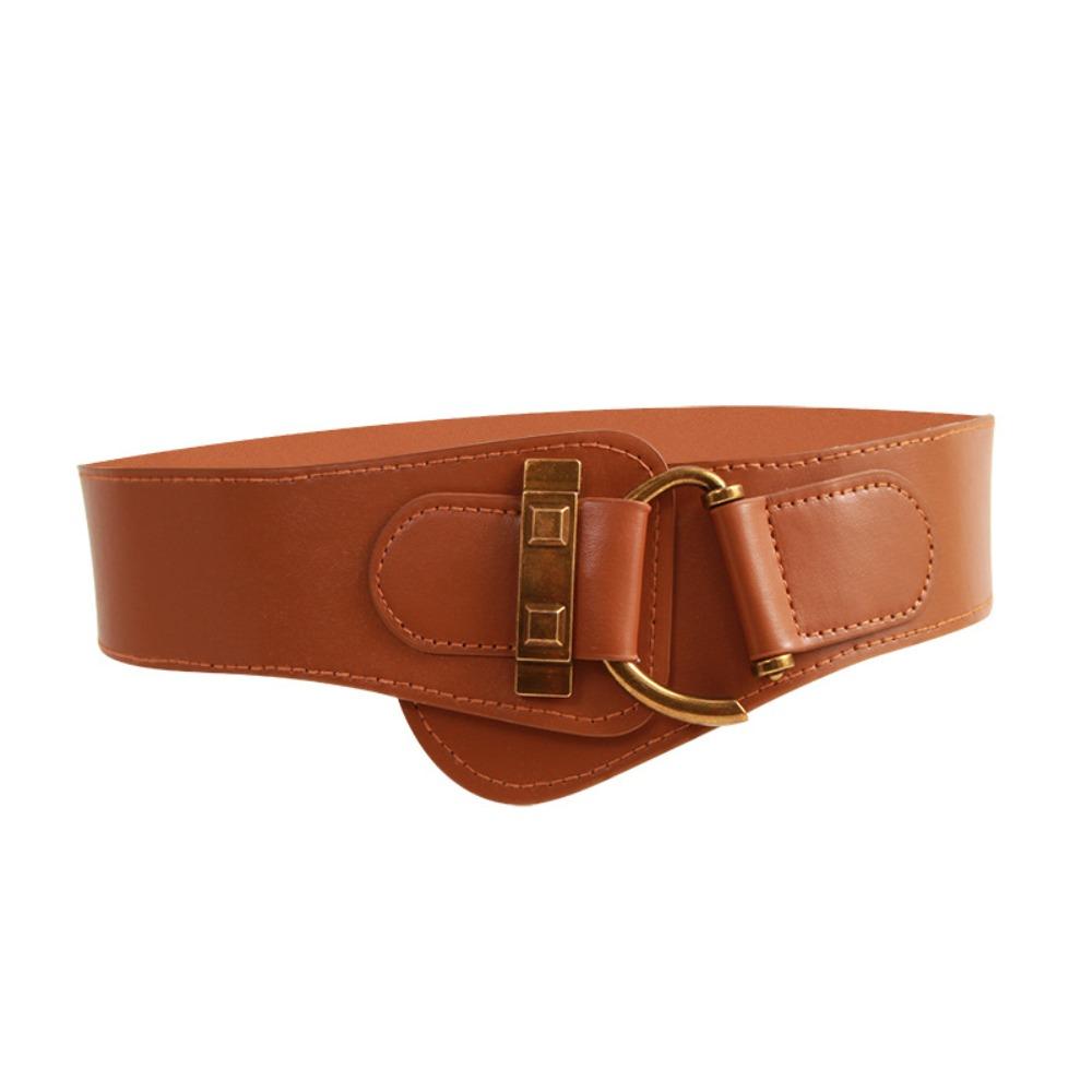 Alloy Buckle Waist Belt Waist Belts For Wome Fashion Wide Belts  Coat