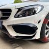 For Mercedes Benz C Class W205 C180 C200 C260 C300 2015 2016 2017 2018 Front Bumper Lip Spoiler Splitters Canards