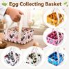 Foldable Egg Collecting Basket 9 Pouches Egg Gathering Basket Durable Egg Bags Farm Chores