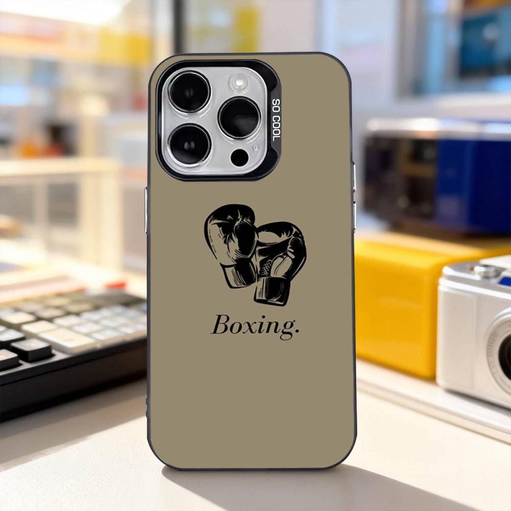 

Боксерські Рукавички Крутий Чохол Для Телефону Для iPhone 11,12,13,14,15,16,17,Pro,Max,Plus,E,Air,Mini IMD Матовий Чорний iPhone17promax