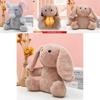 Elephant And Rabbit Plush Doll With Luminous Breathing Design For Childrens Comfort And Play