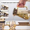 Hitzebeständiges Glasbecher-Set mit Henkel für Tee und Saft - Großes Fassungsvermögen, Hochwertiges Gefühl, Leichter Luxus Design