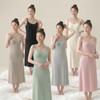 Robe de nuit de maternité sans coutures en modal Printemps/Été: Robe longue débardeur confortable post-partum pour femmes enceintes, pyjama sans soutien-gorge.