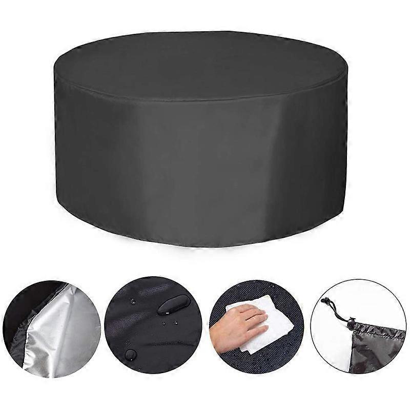 Round Garden Table Cover Cover Outdoor Garden Waterproof Anti-UV Oxford Robust Cover Garden Table and Chair 230X100CM