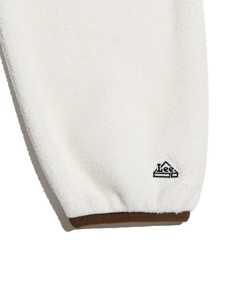 LEE Fleece Anorak Jacket Ivory