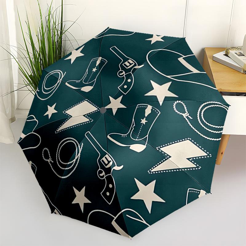 1pc Cowboy Elements Automatic Open/close Umbrella, 8-Rib sturdy structure, Portable Travel Umbrella, Parties, Everyday Use, 25