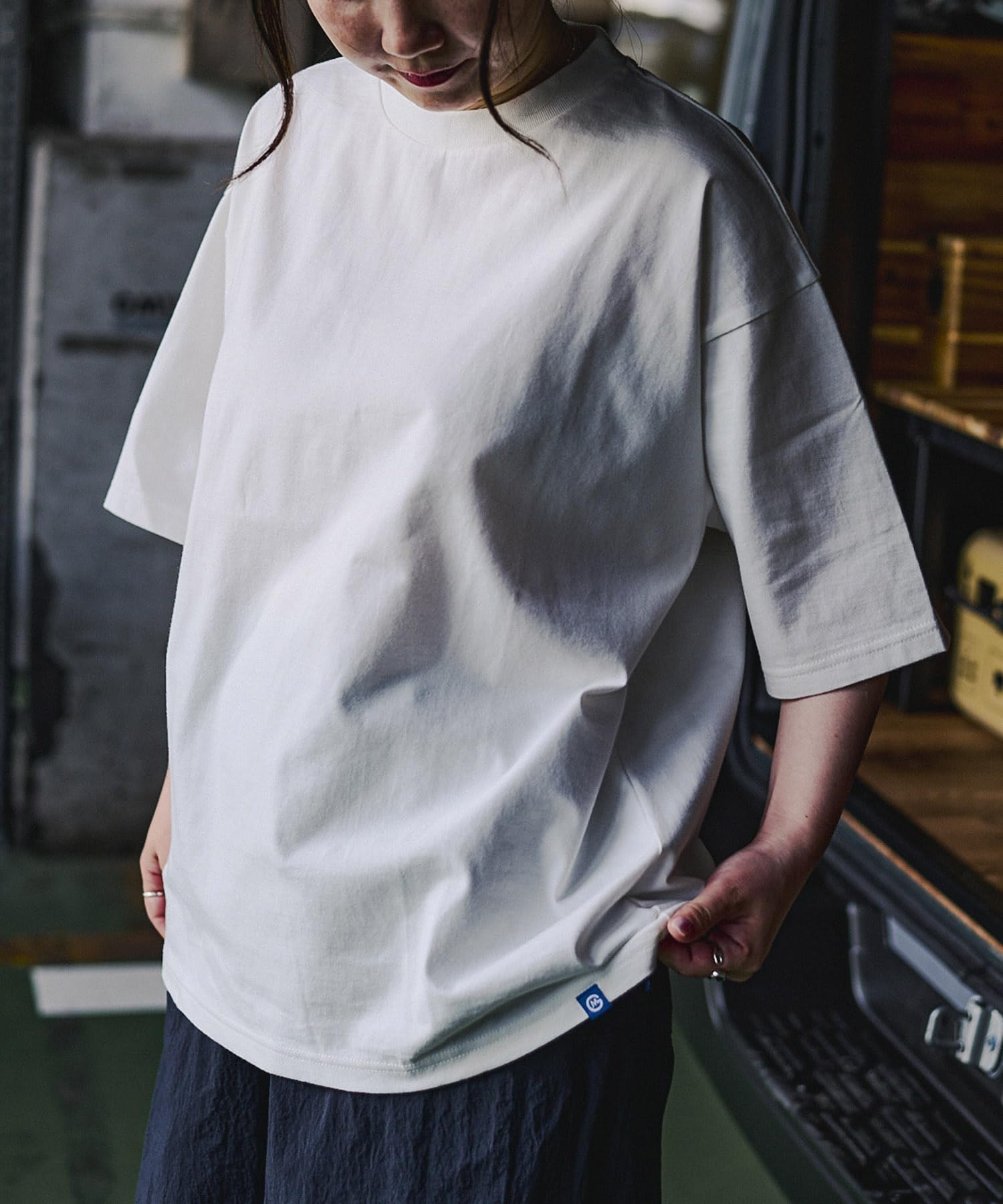 

GORDON MILLER Men s Short Sleeve Stand Up T-Shirt, White, Size L, 32606