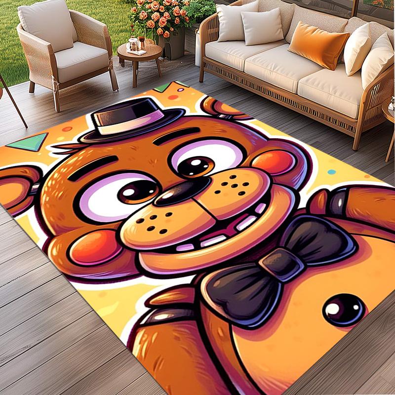 Five Nights at Freddy's Print Rug, Washable Floor Carpet, For Entryway Dorm Laundry Room Office Study, Home Decor Birthday Christmas Gift
