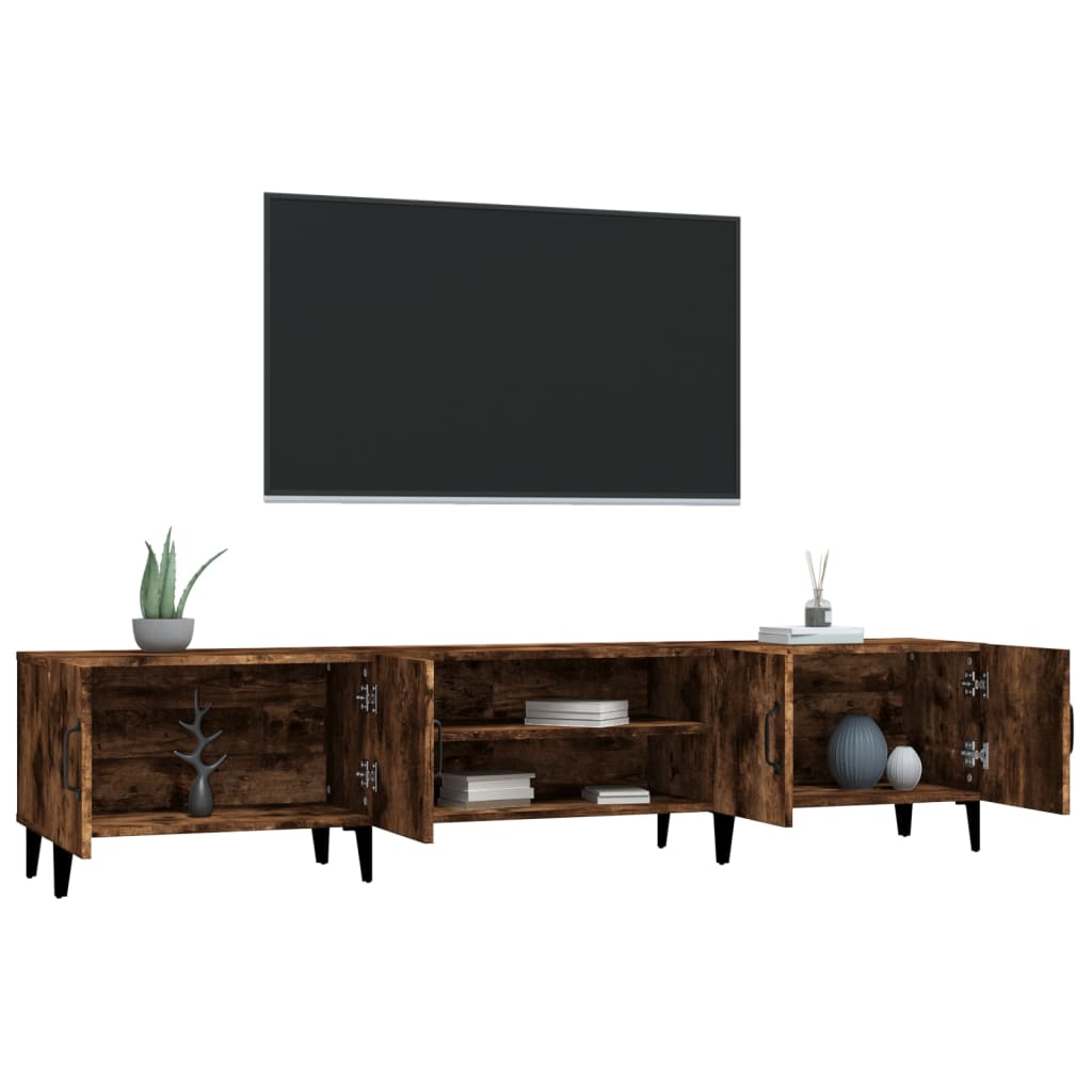 Vidaxl TV Cabinet, Smoked Oak, 180X31.5X40 Cm