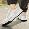 Genuine Leather White Board Shoes Men Skateboard Loafers Man Sport Casual Sneakers Mens Lace Up Flats Male Skate Shoes 2026