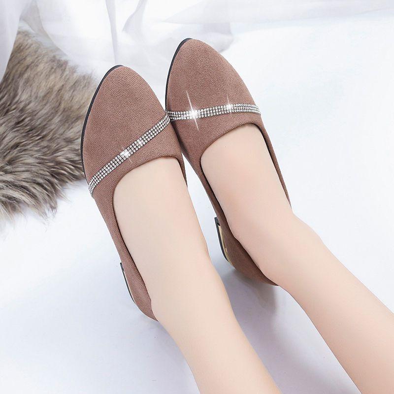 

Туфли для женщин на низком каблуке элегантные с острым носком женские туфли-лодочки синие офисный шик слипоны акция Y2k обувь для отпуска весна последнее 40