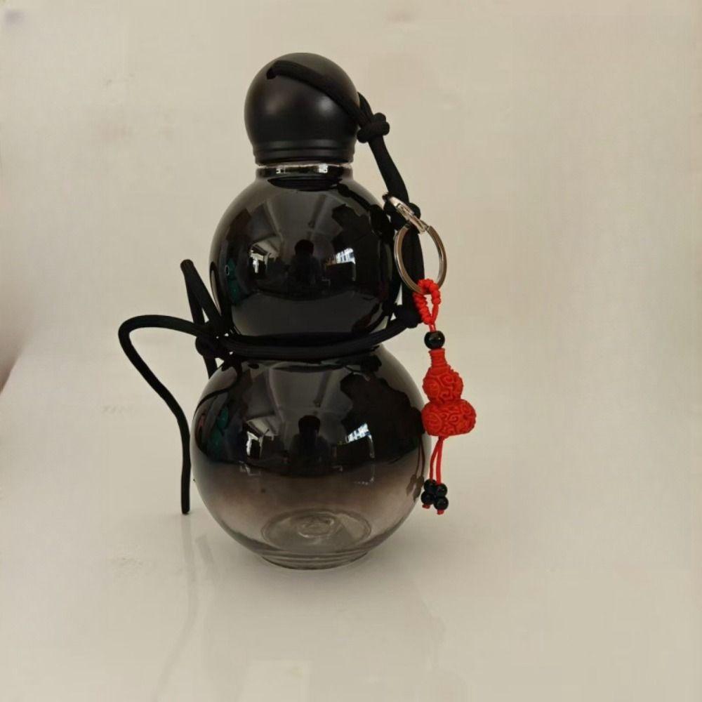 Vintage Chinese Retro-Inspired Gourd Water Bottle Large Capacity 800ML Wine Bottle Durable PC Water Kettle Boys Gift
