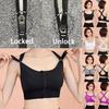 Soutien-gorge de sport rembourré sans coutures pour femme à impact élevé avec fermeture éclair sur le devant et bretelles réglables
