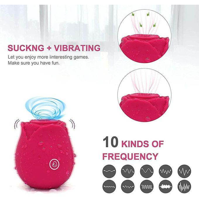 Vibrator USB Trandafir Vagin Clitoris Sucker
