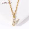 Classic A-Z Initial Letter Pendant Necklace Female 18K Gold Plated Simple Choker Neck Chain Woman Necklaces Jewelry Gifts