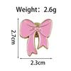 Creative Cartoon Girl Bow Brooch - Cute Alloy Badge for Clothes Accessories