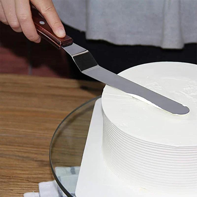 4/6/8/10 Zoll Edelstahl Kuchenspatel Buttercreme Zuckerguss Frosting Messer Sahnespachtel Küchen Kuchen Dekorationswerkzeuge