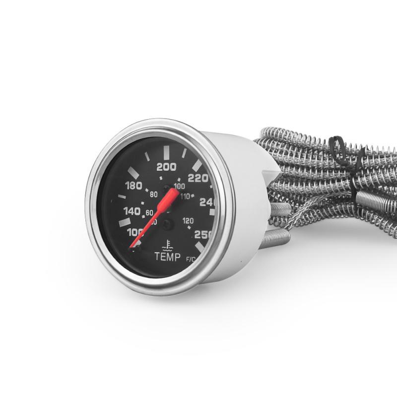 2" 52MM Mechanical 12V Water Temp Gauge 40-120C/100-250FTemperature Meter With Sensor NPT 1/2