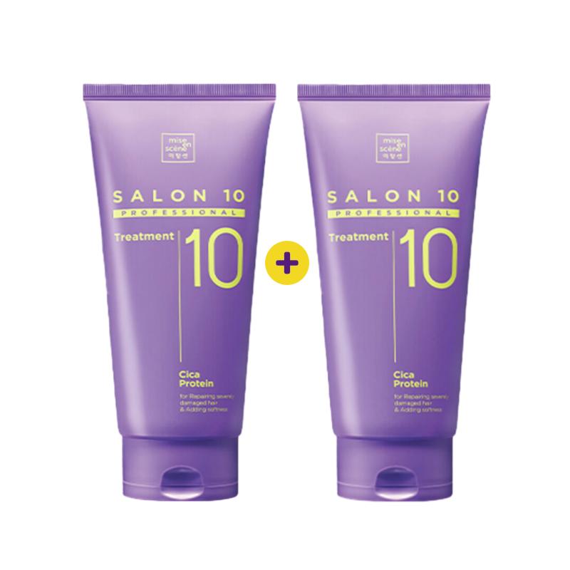 Mise En Scene Salon 10 Professional Cica Protein Hair Treatment Damage Repair & Strengthening 215ml x 2pcs