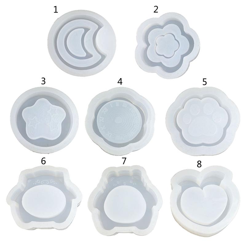 Sturdy Silicone Cats Key Rings Mold Easy To Use Silicone Cats Paws Keychain Accessory Mold for Art and Craft Enthusiasts