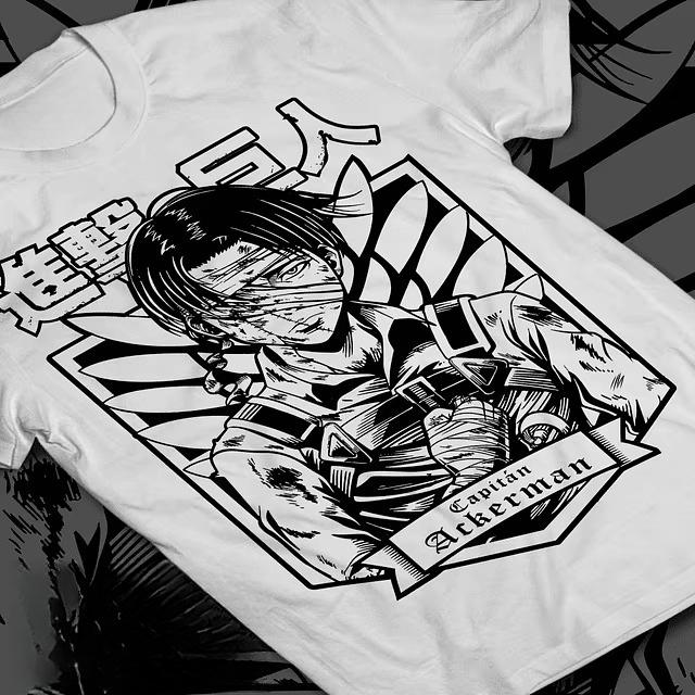 Levi AckerUnisex Anime Attack on Titan Printed Tshirt Unisexs and Womens Tshirt Unisexs Top Sports Tshirt 2026 Summer New Tee S