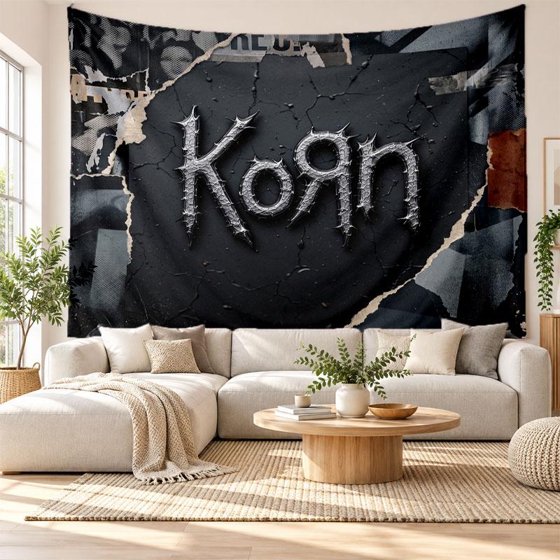 Korn Wall Tapestry, Soft Fabric Wall Hanging, Decorative Backdrop For Bedroom Home Wall Art