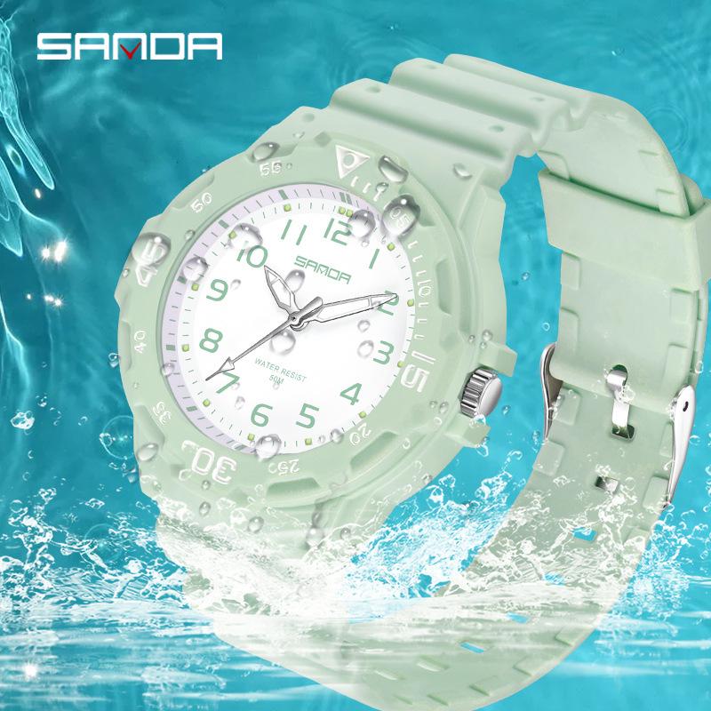 Reloj Impermeable Estilo Pareja Sanda - Moda Sencilla y Fresca para Hombres, Mujeres y Estudiantes