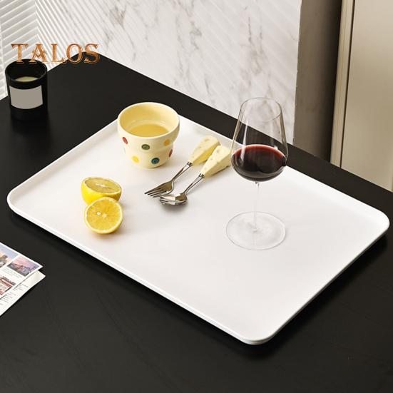 Serving Tray Platter Rectangular Vegetable And Fruit Trays for Snack Dessert Cookie Cheese Plastic Platters Large BPA Free Food Trays Party Supplies