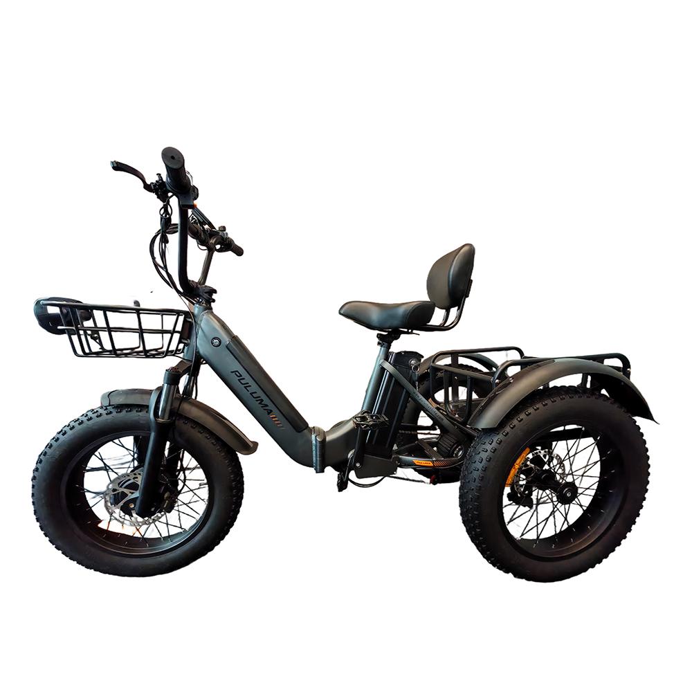 PULUMA SL001 Dual Motor Electric Cargo Trike, Dual Battery 48V 27Ah 7-Speed with Hydraulic Brakes