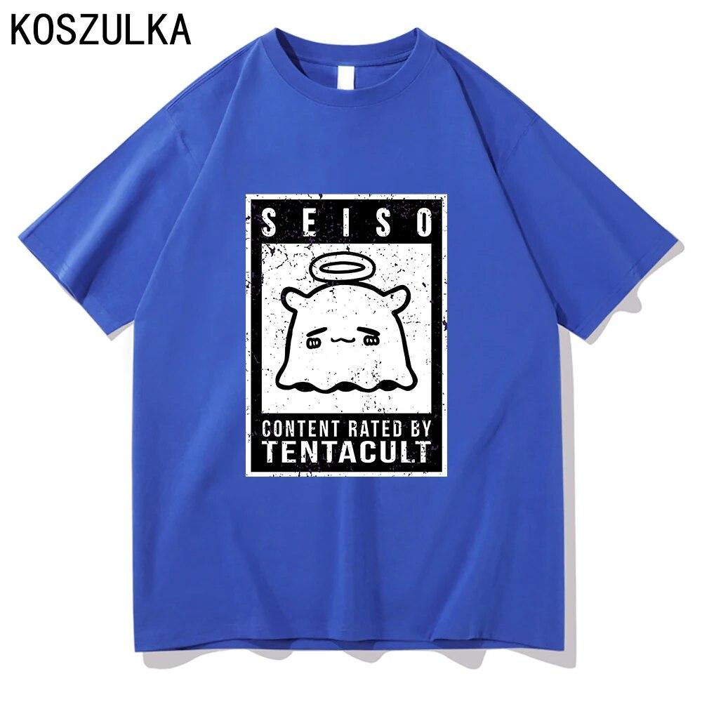 Hololive Takodachi T-shirt High Quality Cotton Tee Shirt Summer T Shirts Graphic Sudaderas Tako Unisex/women Hip Hop Sweatshirts Unisex