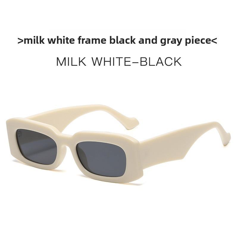 Retro Square Sun Glasses With Uv400 Protection For Fashionable Summer Outings