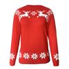 Women's Fashion  Winter Christmas Knitted Long Sleeve Round-Neck  Sweater
