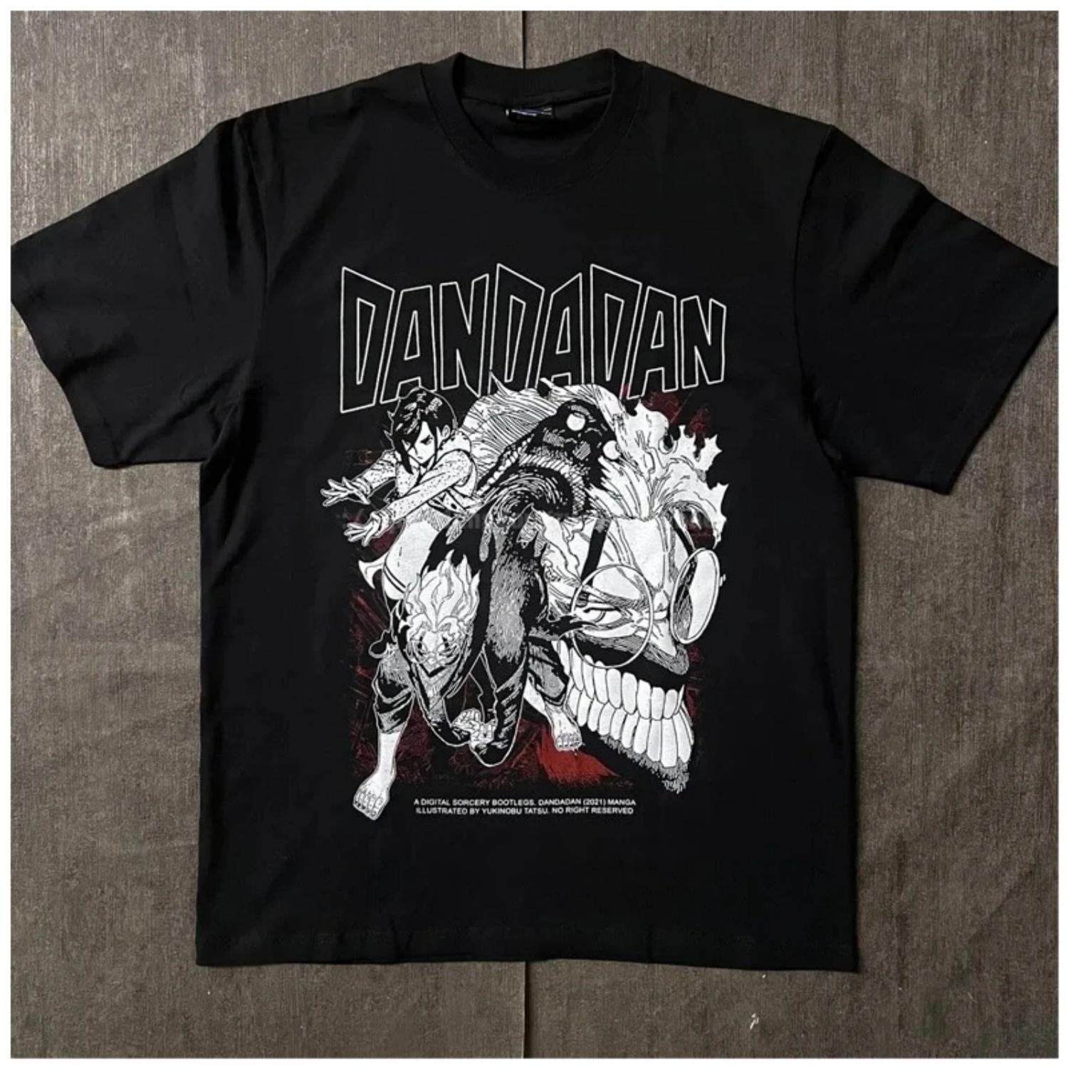 

Dandadan Evil Eye Season 2 T-shirt Oversized Y2k Tops High Quality Loose Cotton Short Sleeve Unisex Tee Clothing S чёрный