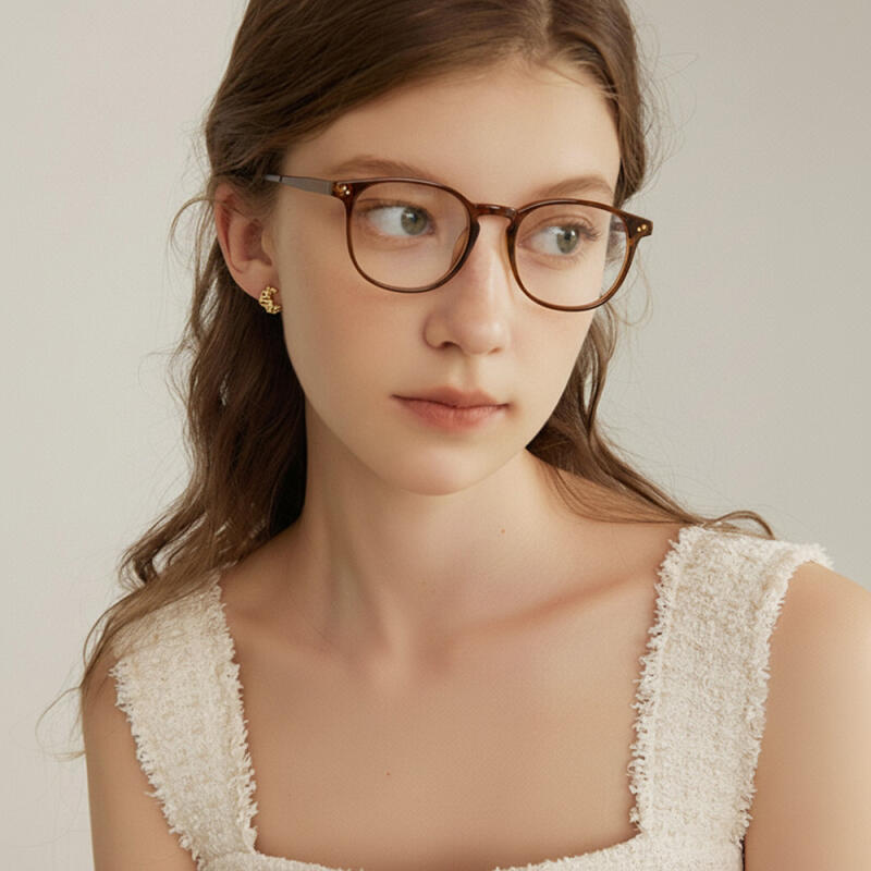 Neo Retro 20319 Horn-Rimmed Glasses Brown BROWN