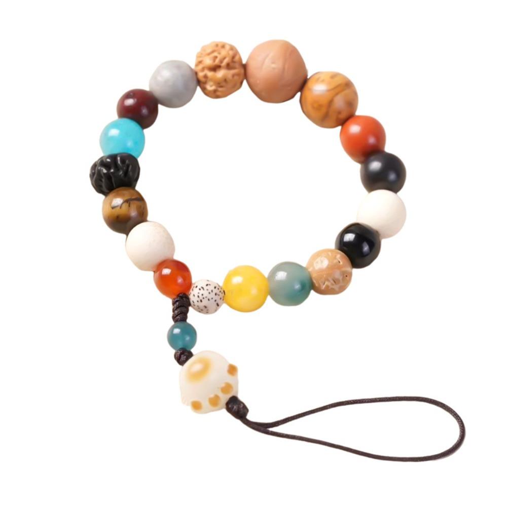 

Брелок для ключей от машины с защитой от потери, деревянная подвеска в виде кошки, подвески для мобильного телефона Бодхи, аксессуары для телефона Style A