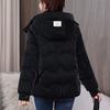 Winter Thickened Short Bread Coat Women's Hooded  Jacket with Cotton Padding Outwear