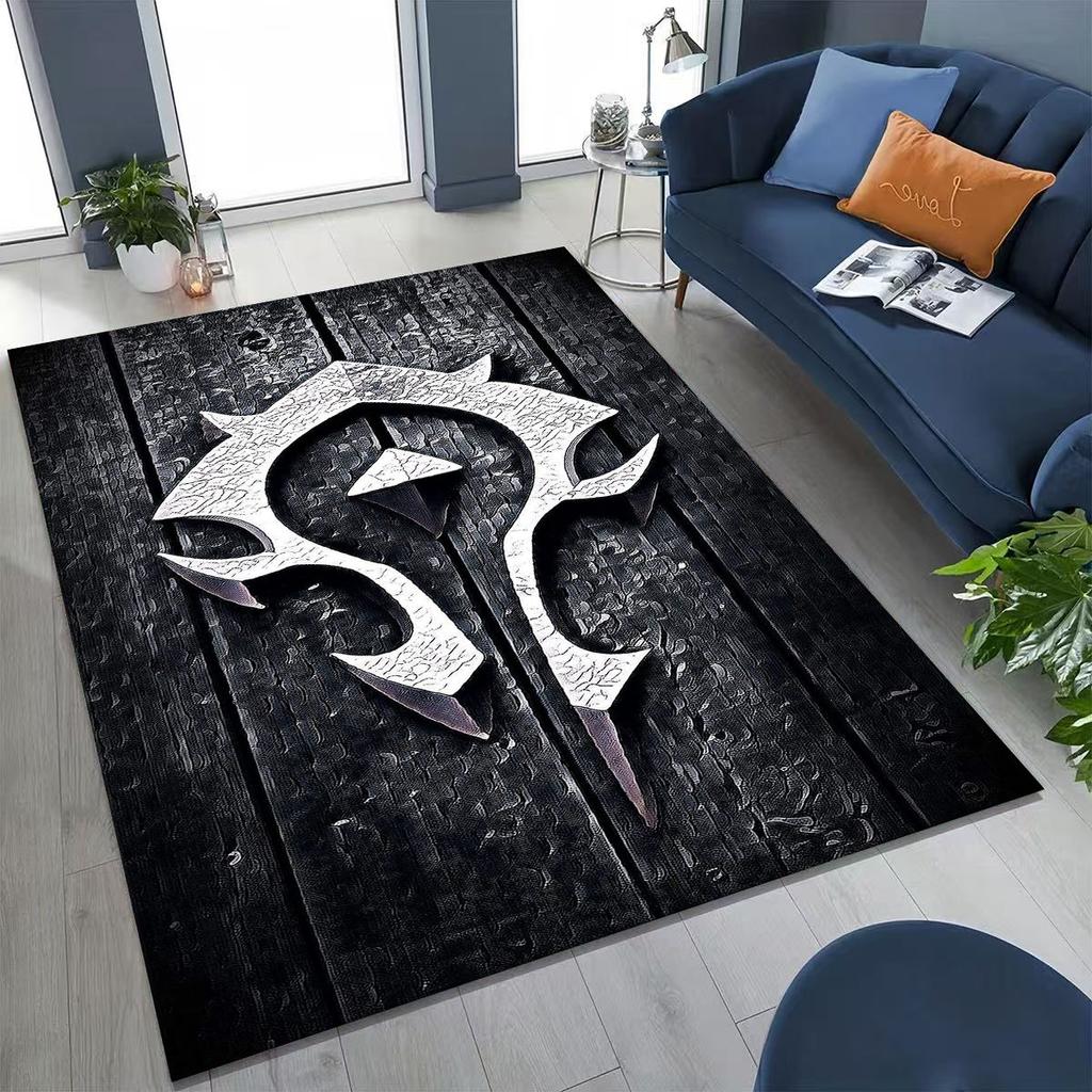 WOW World of Warcraft Arthas Demon Illidan Sylvanas Rug for Bedroom Living Room Sofa Home Doormat Decor, Kids Non-slip Floor Mat