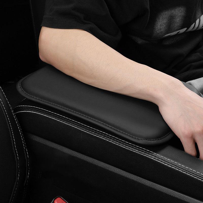 Leather Car Emblems Armrest Box Pad Decoration Mat Accessories For Porsche Cayenne Panamera Macan Boxster 911 Carrera-GT 928 944