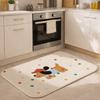 Door Mat Anti Slip Cartoon Floor Mat Animal Pattern Absorbent Absorbent Rug Imitation Weaving Soft Kitchen Mats Entry
