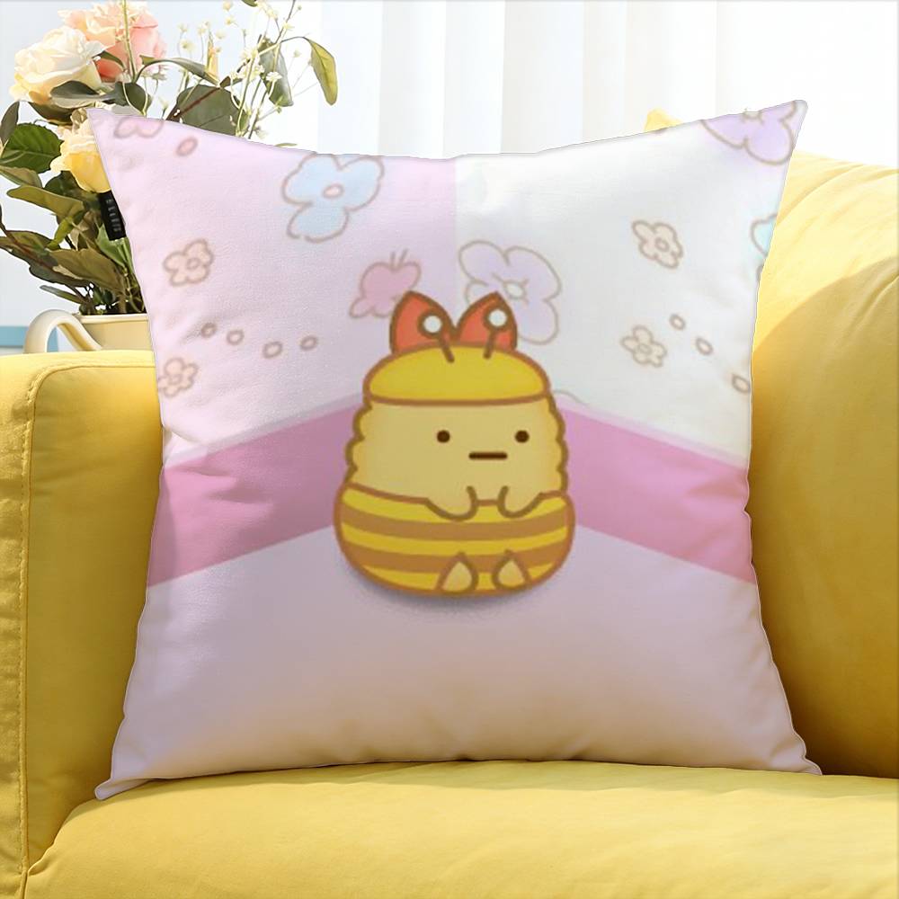 Sumikko Gurashi   Various Sizes Square Pillow Case For Car Home Bedchamber Decor
