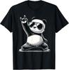Retro Panda Rockmusikk Gave Morsom Panda T-skjorte Unisex T-skjorte