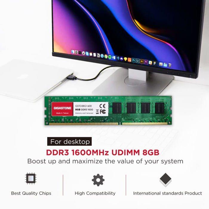 RAM Memory - Gigastone - Ddr3 - 32gb - 1600 Mhz - Non Ecc