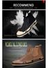 Men's Spring Leather Slip-On High-Top Shoes: Breathable, Versatile, and Trendy Casual Footwear.