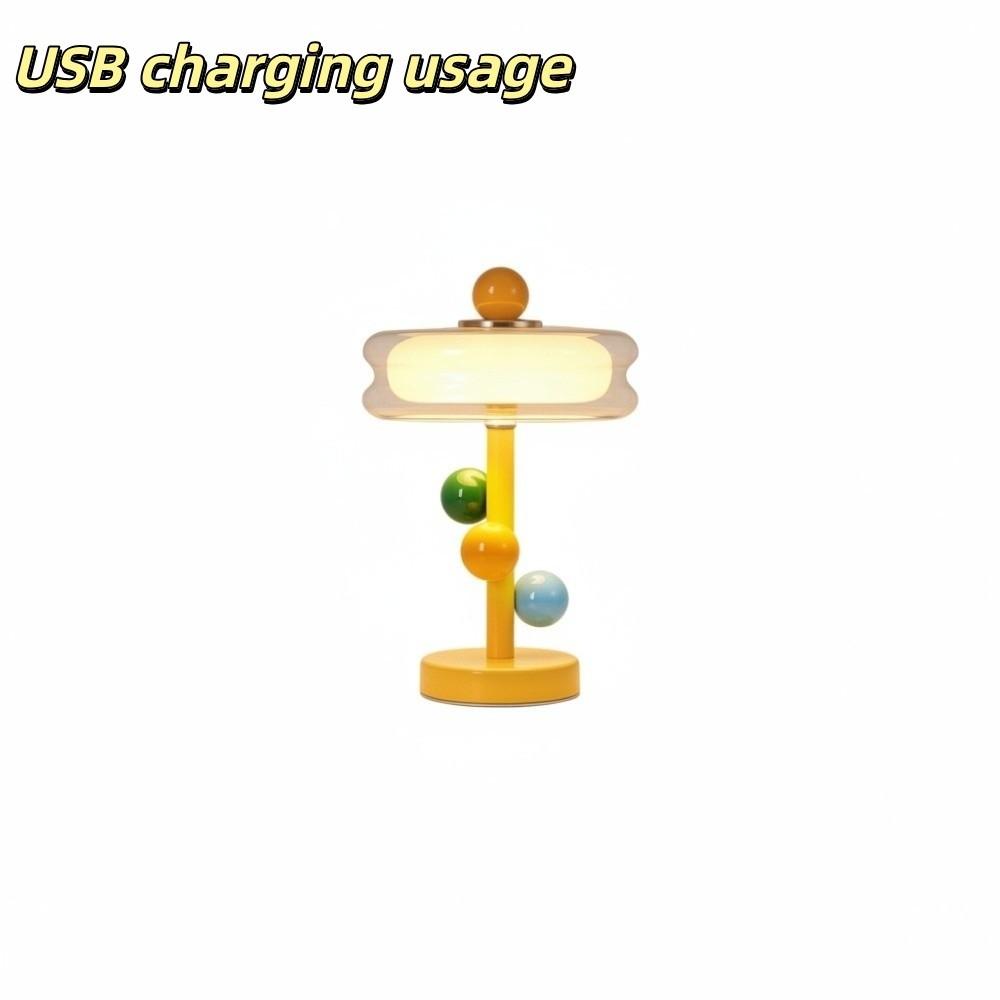 Color Contrast Bedside Lamp Macaron Color Night Light Modern Desk Lamp Bedside