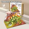 Creative 3D Wooden Puzzle Animal Model, DIY Assembly, Kids Educational Gift