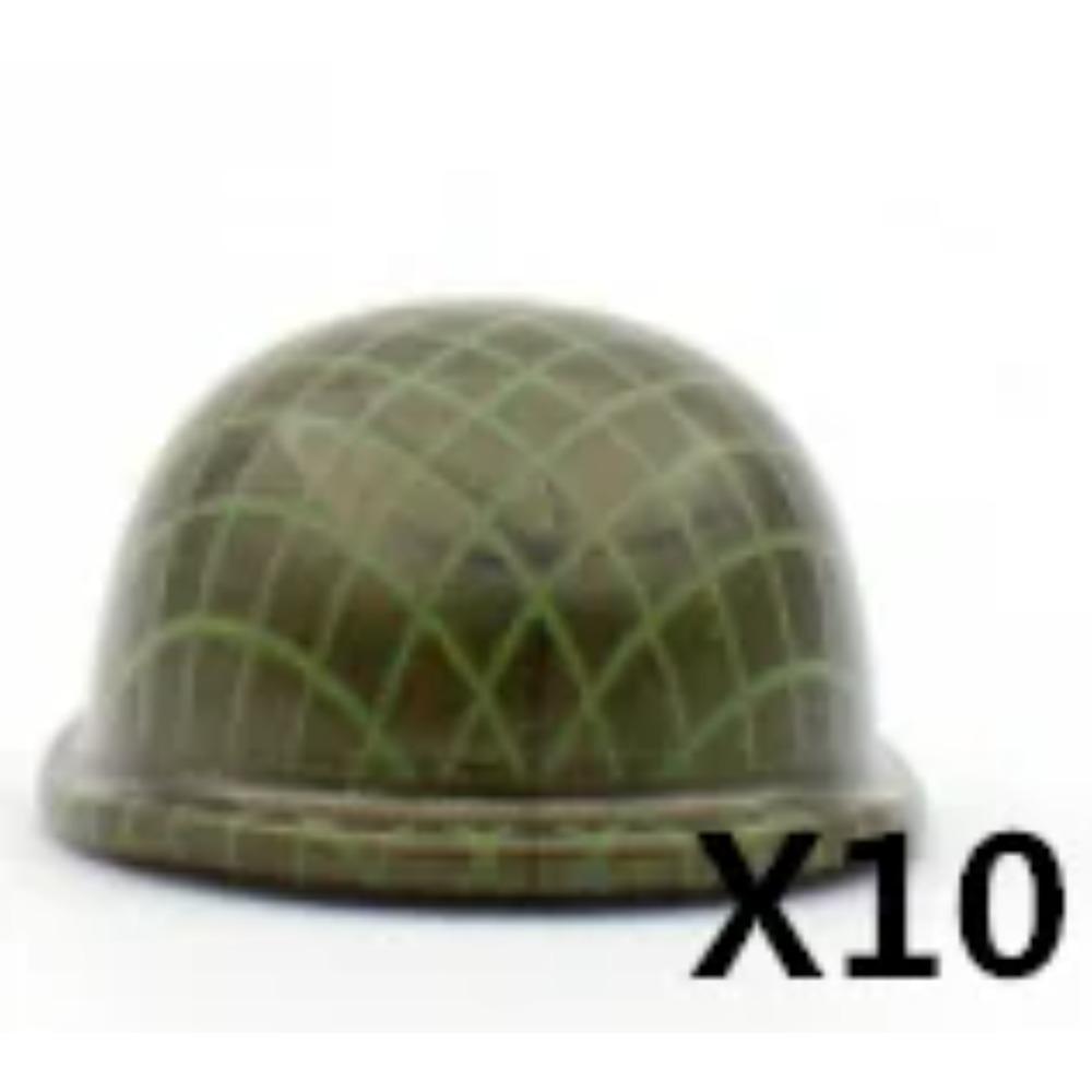 Military WWII MOC Hat Helmet Building Block German  US Soviet Soldier Figure Helmet M1 40 Beret  Accessories Brick Toy Gift K025